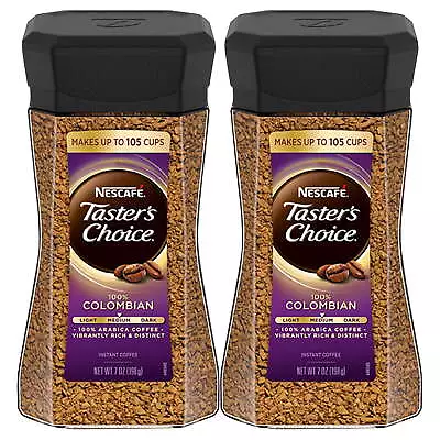 (2 Pack) Nescafé Taster's Choice Medium Roast Instant Coffee Jar 7 Oz • $19.98