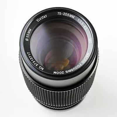 Vivitar MC 75-205mm F/3.5-4.5 Macro Focusing Zoom Lens Minolta MD Mount • $19.99