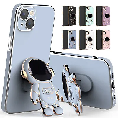 $13.35 • Buy For IPhone 14 13 12 Pro Max 11 XR XS 7 8 Astronaut Plating Stand Soft Case Cover