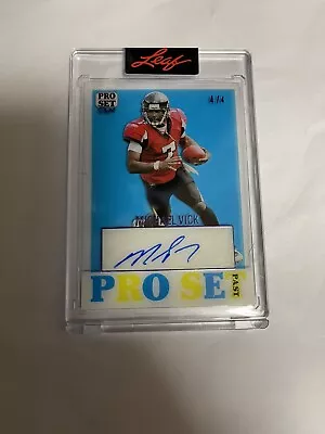 2023 Leaf Pro Set Pure Past Michael Vick Auto 4/4 Encased • $40