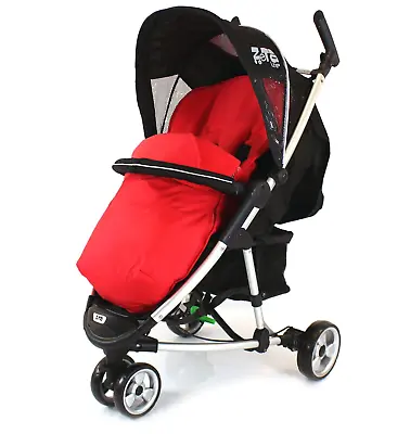 Deluxe 2 In 1 Footmuff For Quinny Zapp - Red • £10.45