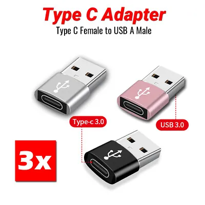 Type C To USB Adapter USB C Type C Female To USB A Male Adapter Converter • $5.99