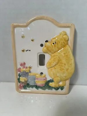 Disney Classic Winnie The Pooh Ceramic Light Switch Plate Cover Charpente • $15.50