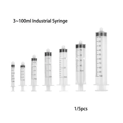 Tool Liquid Dispenser Measuring Syringes Plastic Syringe Transparent Screw Type • $5.78