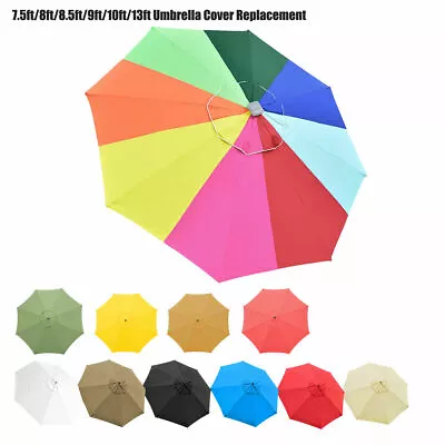 8ft/9ft/10ft/13ft Umbrella Cover Replacement For 8ribs Umbrella SunShade Parasol • $36.90