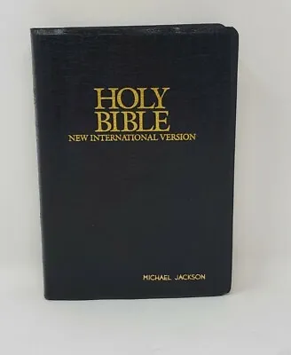 Holy Bible NIV With Helps Red Letter Zondervan Michael Jackson  1988 • $19.99