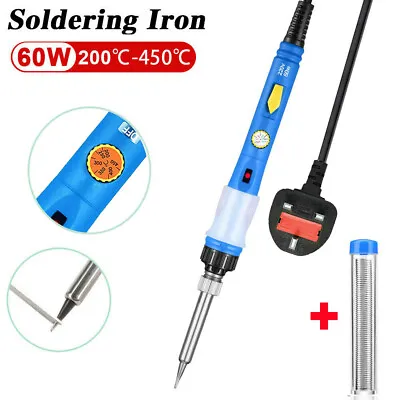 £10.69 • Buy Soldering Iron Kit 60W Welding Gun Tool Adjustable Temperature Tin Solder Wire