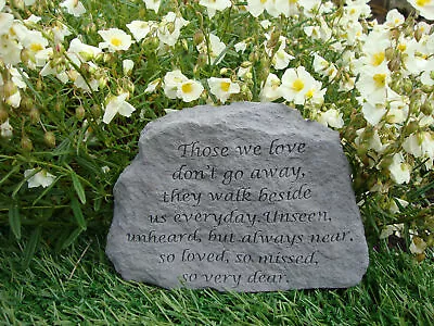 Memorial Grave Stone Plaque Garden Cemetary Family Marker Ornament Those We Love • £19.99