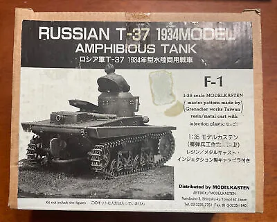 Russian T-37 1934 Amphibious Tank - Modelkasten 1/35 Scale Multi-media Kit#F-1 • $49.99