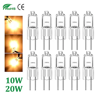£3.30 • Buy 1/10pcs G4 Halogen Bulbs 10W 20W Clear Capsule Replaced Lamps 12V Warm White