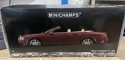 1/18 Scale Diecast MiniChamps Bentley Continental GTC 2006 • $199