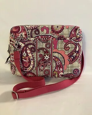 VERA BRADLEY “Paisley Meets Plaid” HARD SHELL LAPTOP IPAD CARRY CASE - 12  X 8  • $14.99