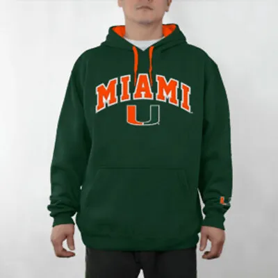 Miami Hurricanes NCAA Green Embroidered Men's Pullover Hoodie Brand New • $49.99