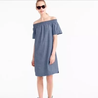 J CREW J.CREW Chambray Off The Shoulder Dress • $60