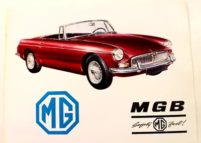 1968 MG MGB Factory Dealership Sales Brochure 8 Pages • $24.95