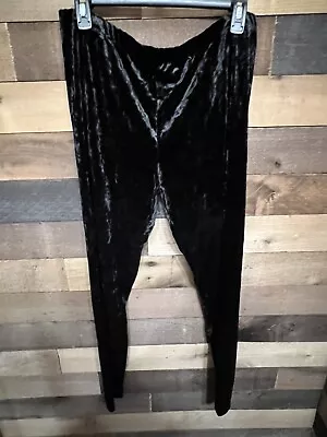 Mossimo Supply Co. Pants Miss/Womenxl XL  Black Stretch Velour • $11.99