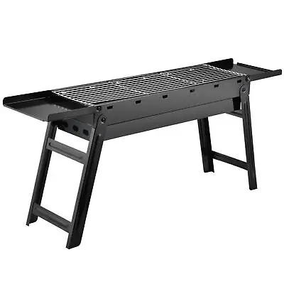 Large Portable Folding BBQ Grill Charcoal Barbecue Outdoor Patio Garden Party • £19.99