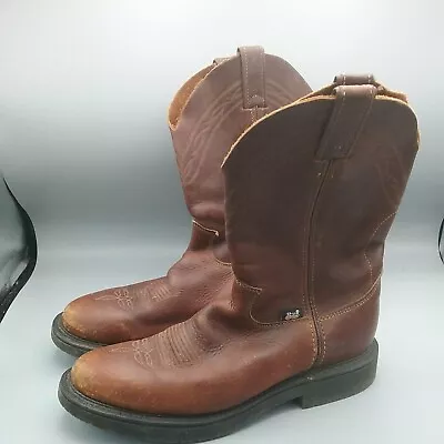 Leather Justin Boots Size 12 Pre-owned Good Wearable Condition • $37