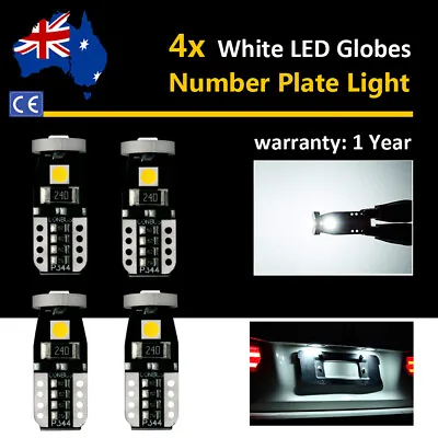 $16.07 • Buy For Toyota Hilux 2006 2007 4x CANBUS License Number Plate Light Globe White Bulb