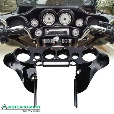 Vivid Black Batwing Inner Fairing For Harley Touring Street Glide FLHX 2006-2013 • $125.91