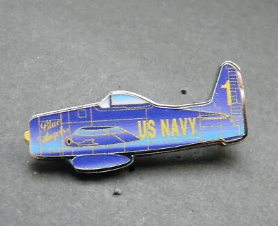 Blue Angels Bearcat Aircraft Plane Lapel Hat Pin Badge 1.5 Inches • $5.64