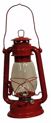 Hurricane Kerosene Oil Lantern Emergency Hanging Light Lamp - Red 12 Inches • $19.95