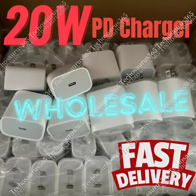 Lot 20W USB Type C Power Adapter Fast Charger Cube Block For IPhone IPad Android • $328.78