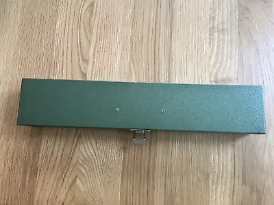 S-K Hand Tools Vintage Green Metal Tool Box  15  X 3  X 1.5  USA • $0.99