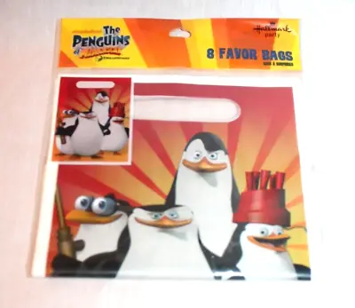 New In Package Dreamworks The Penquins Madagascar 8- Loot Bags • $4.50