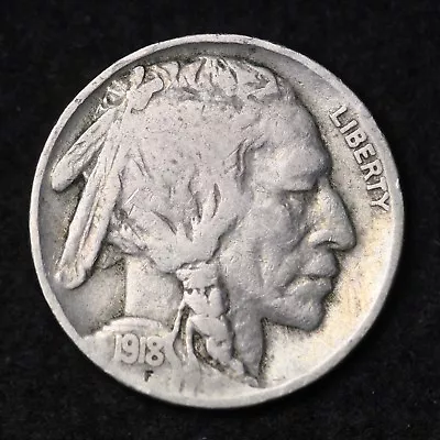 1918 Buffalo Nickel NICE! FREE SHIPPING • $11.67