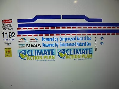 Mesa Arizona Sanitation Truck Decals 1:24 • $13.99