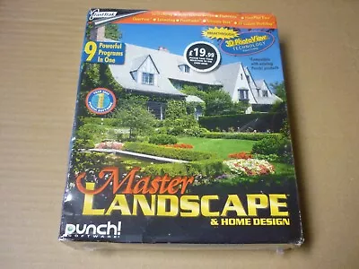 Master Landscape & Home Design 9 Programs In 1 Pc Software New & Sealed • £25