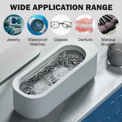 Ultrasonic Jewelry Cleaner Denture Glass Watch Ring Bath Tank Cleaning Machine • $7.29