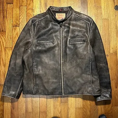 Levi’s Vintage Cafe Racer 100% Leather Motorcycle Rare Jacket • $225
