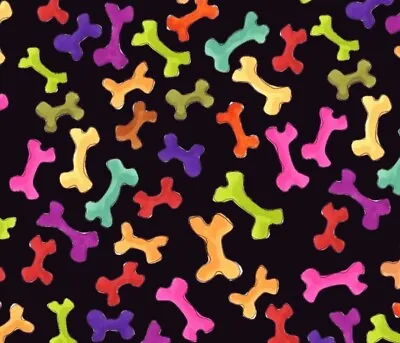 Loralie Designs - Happy Bones Quilting And Crafting Fabric - Dog Bones • $12.99