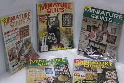 Miniature Quilts Magazine Lot Of 5 Issues 1994-95-97 Year • $26