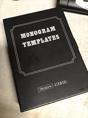 Vintage Sears Kenmore Sewing Machine Monogrammer And Monogram Templates Case A-Z • $24.97