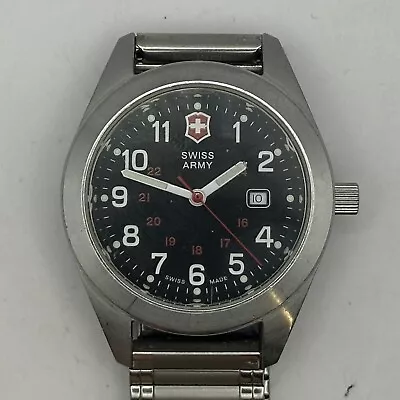 Victorinox Swiss Army Wristwatch Quartz Date Indicator Fresh Battery Running • $30