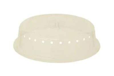 Plastic Plate Cover - Round Plastic Microwave Food Plate Dish Cover Kitchen Lid • £6.50