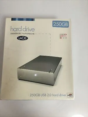 LaCie F.A. Porsche 250GB USB 2.0 External Portable Hard Drive *NEW* • $92