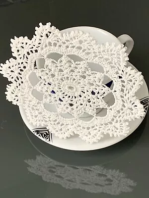£3.49 • Buy Vintage Hand Crochet Lace  Doilies Table Mats Napkins Handmade  100%cotton