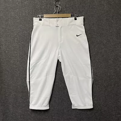 Nike Vapor Select High Knicker Baseball Pants Mens M BQ6437-100 White Active NWD • $9.99