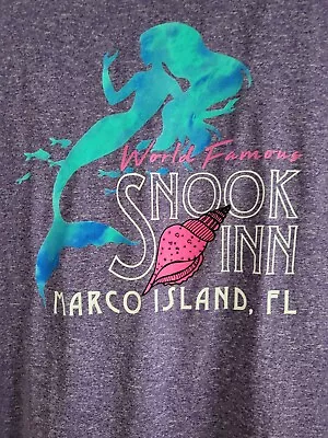 Snook Inn Shirt XL Women's Purple Marco Island Florida Vacation Beach Tiki Tee • $9