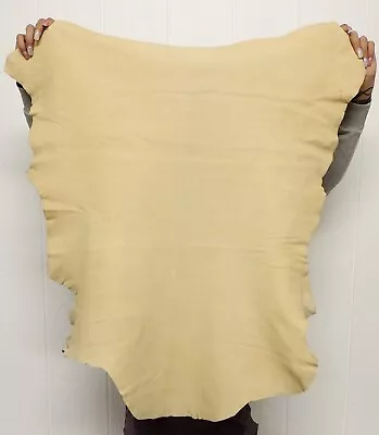 $30.75 • Buy BRAINTAN BUCKSKIN Leather Hide For Native Crafts Taxidermy SCA LARP Skin Pelt
