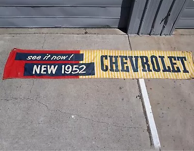 1952 Chevrolet Dealer Showroom 15 Foot Long Canvas Banner • $650