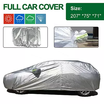 $27.99 • Buy Full SUV Car Cover Waterproof Snowproof Door Zipper For All Weather For SUV