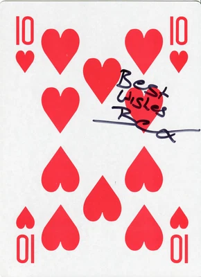 £39.95 • Buy Ben Hanlin SIGNED AUTOGRAPH 10 Hearts Tricked Magician AFTAL UACC RD