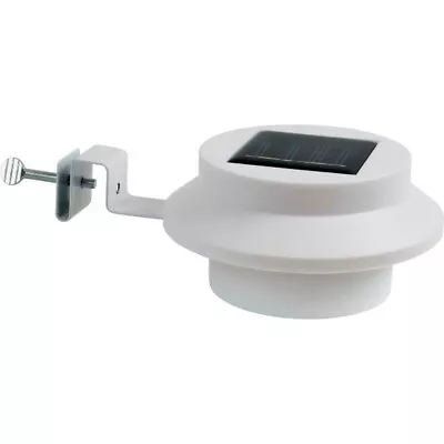 (1)-Moonrays 14-Lumen LED White Metal Solar Gutter Light. Model: 24444 • $21.99