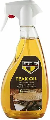 £6.47 • Buy Bartoline Teak Oil Trigger Spray 500ml Wood Sealer Preserver Interior Exterior