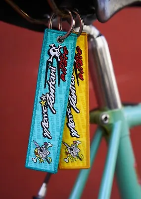 Bianchi Marco Pantani  50th Anniversary Embroidery Keyring Vintage Steel Bicycle • $39.90